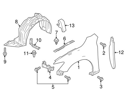 GHP9 52 240D Fender Front Bracket 2014 2021 Mazda 6 AutoNationParts