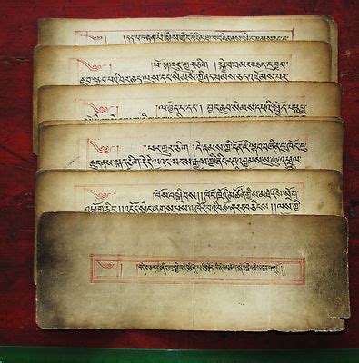 Mongolian ANTIQUE MONGOL BUDDHISM Buddhist Tibetan Manuscripts Tibet