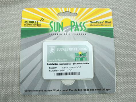 New Sunpass Mini Transponder Sticker For Florida Prepaid Toll Program Toll Roads Sunpass Toll