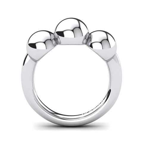 Achetez Glamira Bague Tond En Argent Blanc Glamira Fr