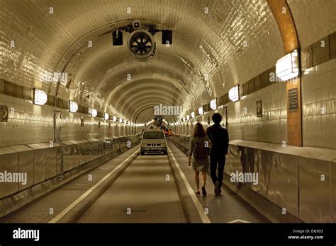 Old Elbe Tunnel Hamburg Germany Stock Photo Alamy