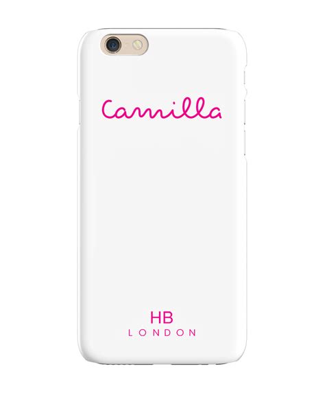 Personalised White Love Script Phone Case Hb London