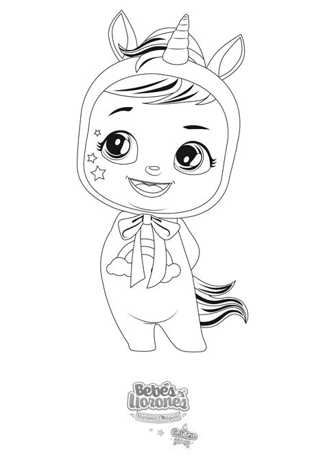 Dibujos De Bebe Lloron Unicornio Para Colorear Vsun