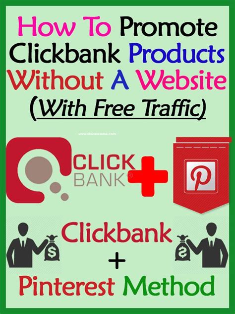 How To Promote Clickbank Products Without A Website With Free Traffic