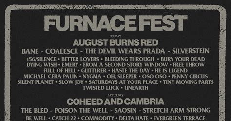 Furnace Fest Lineup Rumors List Pippa Jerrilee