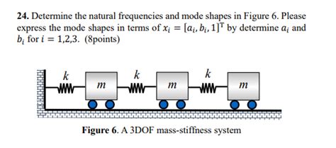 [solved] 24 Determine The Natural Frequencies And Mode S