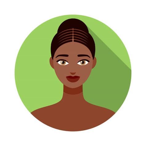 Braided Hairstyles For Black Hair Illustrations Royalty Free Vector