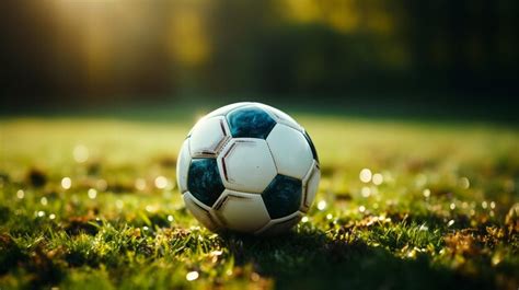 Premium AI Image This Image Shows A Soccer Ball Sitting On Top Of A