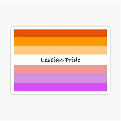 Lesbian Pride Flag Sticker For Sale By Arrowarts Redbubble