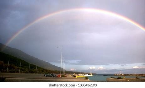 Full Rainbow After Rain Stock Photo 1080436193 | Shutterstock