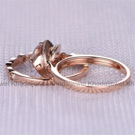 Bridal Ring Sets Sterling Silver Bridal Sets 14K Gold - Etsy