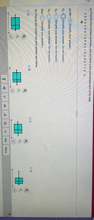 Solved A Find The Five Number Summary And B Draw A Chegg