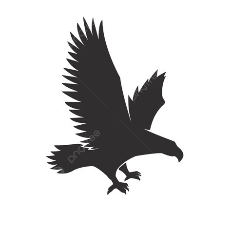 Eagle Background Silhouette Vector Png Illustration Of Flying Eagle