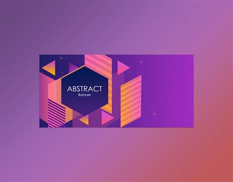 Abstract banner on Behance