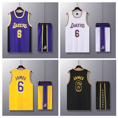 Conjunto Camisa Los Angeles Lakers Lebron James No Uniforme De