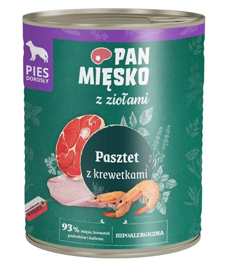 Pan Mi Sko Z Zio Ami Pasztet Z Krewetkami Karma Mokra Dla Psa G