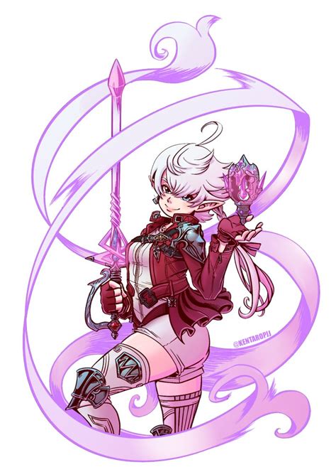 「endwalker Alisaie Ffxiv Ffxivfanfest」james Valle Sticker Gang Patreon Launchのイラスト