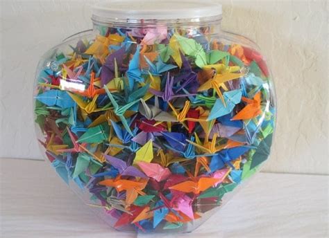 One Thousand 1000 Hand-Made 2 Origami Paper Cranes by RedAntsBev