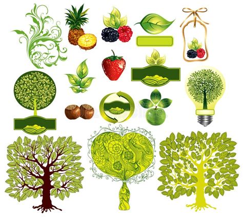 Vector Set Of Environmental Icons Stock Vector Illustration Of
