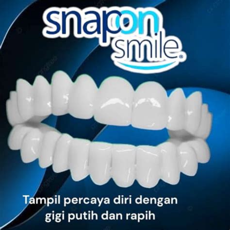 Jual Veener Gigi Palsu Set Atas Bawah Instan Snap On Smile Pasang