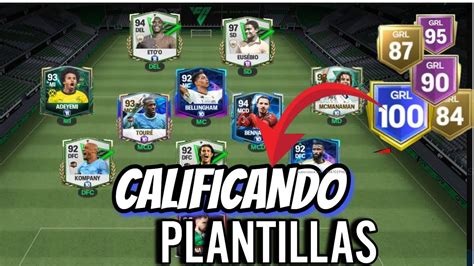 Calificando Plantillas De Suscriptores Fifa Mobile Youtube