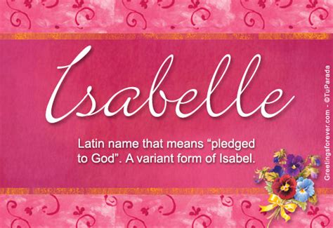 Isabelle Name