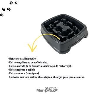 Comedouro Lento Educador Interativo Para Cães 650ml Shopee Brasil