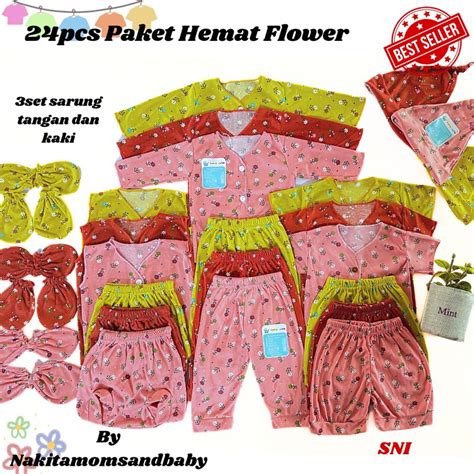 Jual Nakita Pc Paket Premium Printing Perlengkapan Baju Celana Bayi