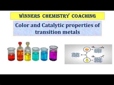 Standard Transition And Inner Transition Elements Lesson Color