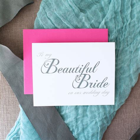 To My Beautiful Bride On Our Wedding Day Card — Rock Candie Designs