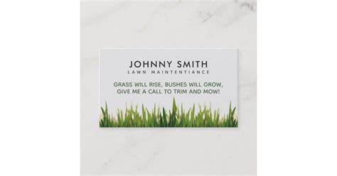 Lawn Care Slogans Business Cards | Zazzle