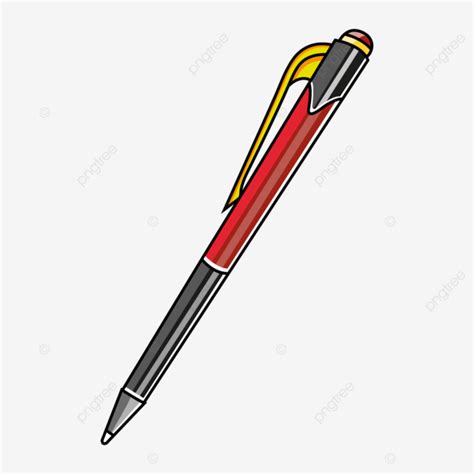 Animated Automatic Pencil Animated Pen Red Pen Student Pen Png And