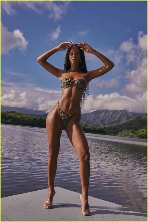 Kanye Wests Rumored New Girlfriend Juliana Nalu Stars In Steamy New Fae Swimwear Campaign