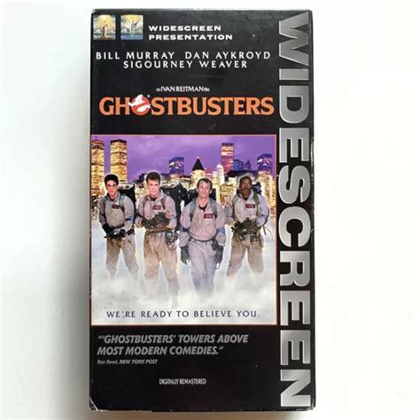 RARE GHOSTBUSTERS 15TH Anniversary Widescreen VHS Tape Bill Murray Ivan