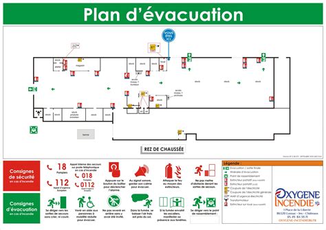 Plan dévacuation signalétique obligatoire Oxygène incendie 86