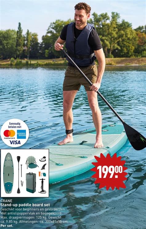 CRANE Stand Up Paddle Board Set Aanbieding Bij ALDI