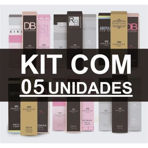 Kit Perfumes De Bolso Originais Amakha De Ml Shopee Brasil