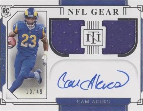 Panini National Treasures Rookie Nfl Gear Signature Combos Rsc