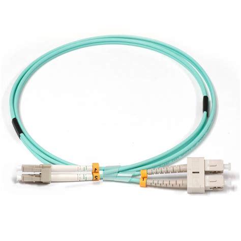 SC to LC Multimode OM4 40Gb Fiber Patch Cord 50 125μm Duplex Patch