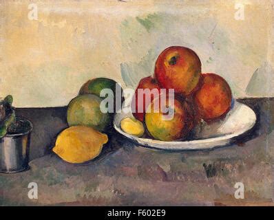 Paul Cezanne Still Life With Apples Painting Stock Photo