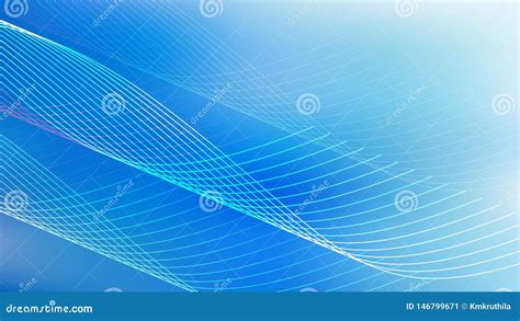 Blue Aqua Line Background Beautiful Elegant Illustration Graphic Art