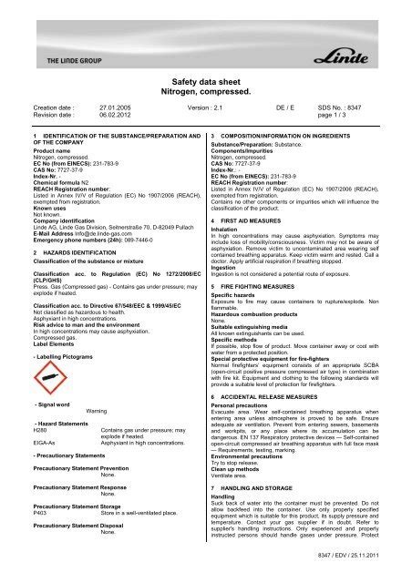 Msds Nitrogen Compressed Gas Pdf 56 Off