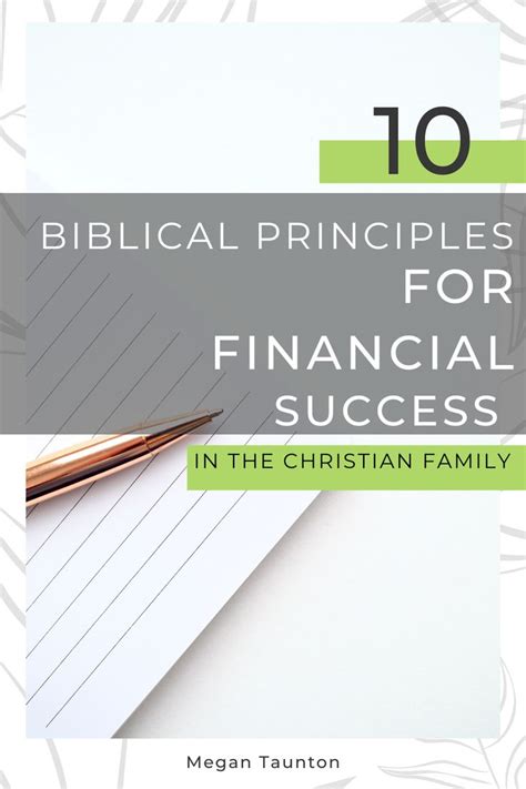 biblical principles  financial success