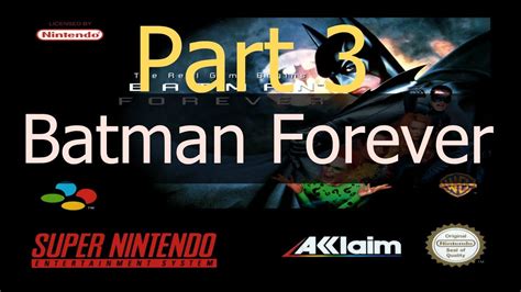 Batman Forever Snes Part Youtube