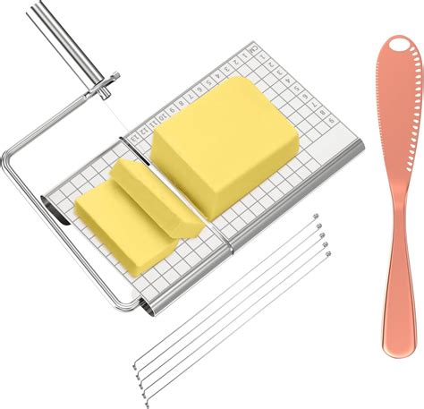 Cheese Slicer Stainless Steel Wire Cheese Slicer With 5 Replacement Wire Cheese