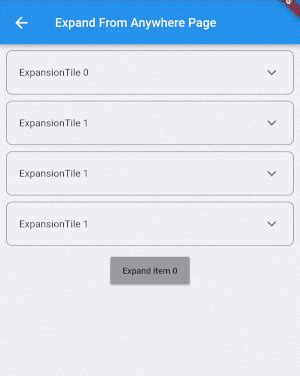 Expansion Tile Group Flutter Package