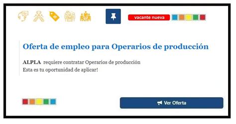 Oferta de empleo Operarios de producción ALPLA Costa Rica 2024