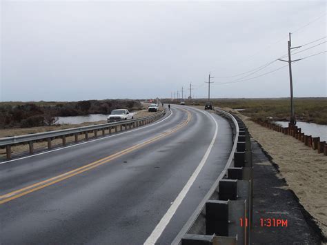 Temporary Bridge Completed Bridge At The Pea Island Breach