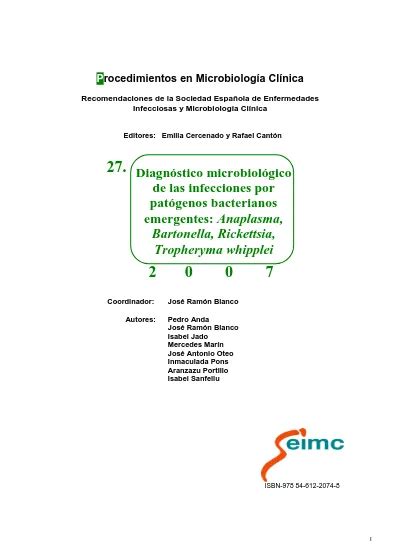 DIAGNÓSTICO DE ANAPLASMOSIS HUMANA MEDIANTE INMUNOFLUORESCENCIA