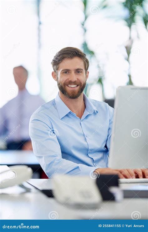 Meet The Employee Of The Month A Handsome Young Businessman In The